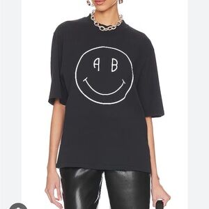 Anine Bing Black Graphic Tee